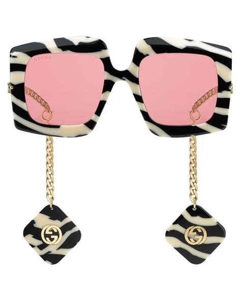 gucci zebra sunglasses|gucci sunglasses bloomingdale's.